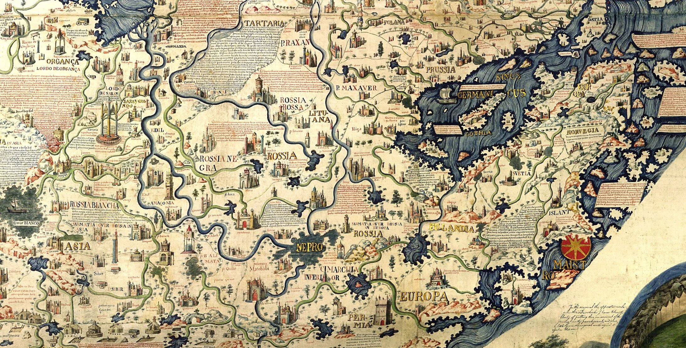 Карта России Фра Мауро 1459. Фра-Мауро (1459 год).