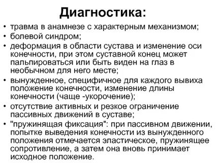 Диагноз повреждение
