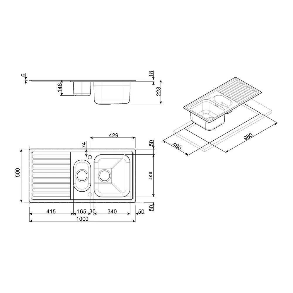 Глубина кухонной мойки. Кухонная мойка Smeg llr102-2. Мойка врезная с крылом глубина чаши 30 см. Мойка для кухни razmeri. Мойка 2 чаши нержавейка толщина столешницы.