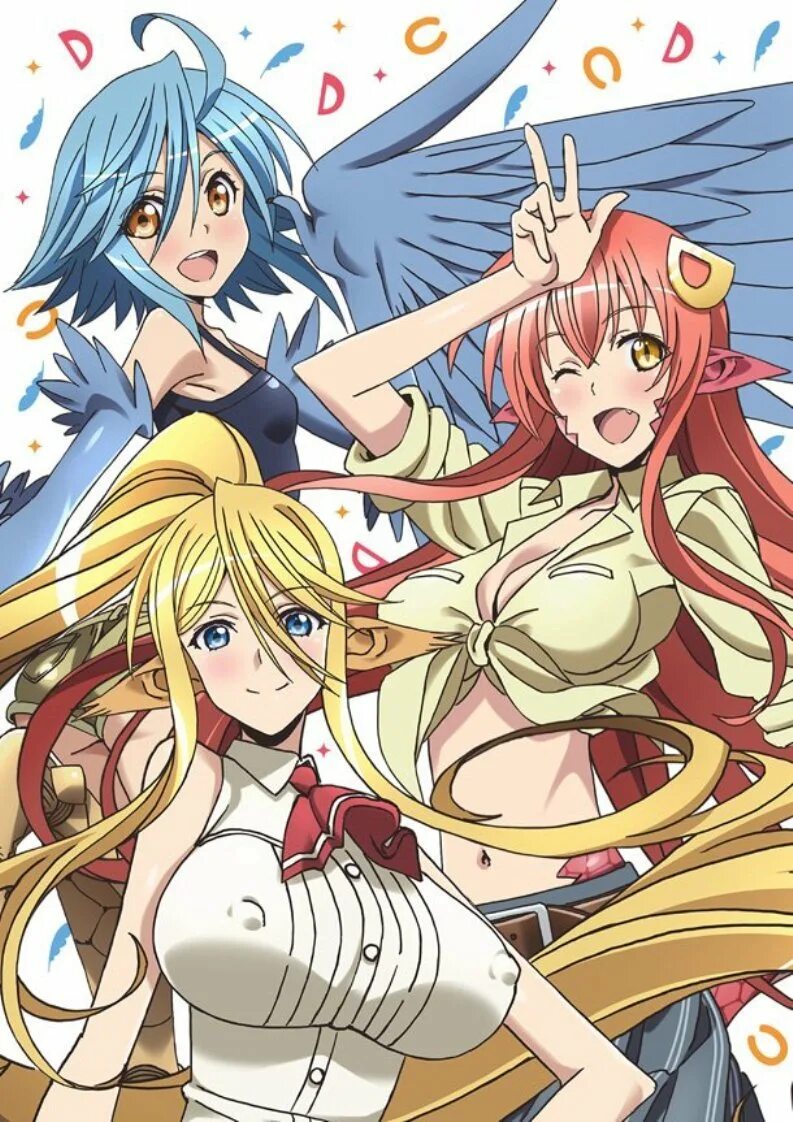 Жизнь с монстром коровка. Повседневная жизнь с девушкой-монстром / Monster Musume no Iru Nichijou (2015).