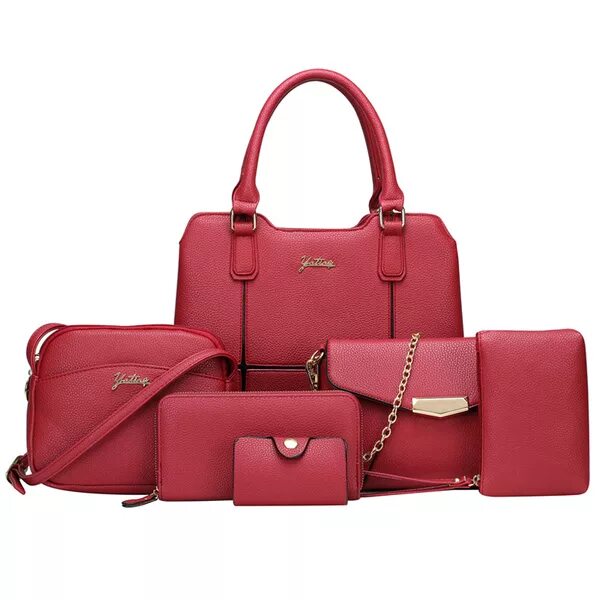 Набор женских сумок. Набор сумок из 6 предметов. Набор женских сумочек. Набор сумок из шести предметов. Набор сумок 6 предметов.