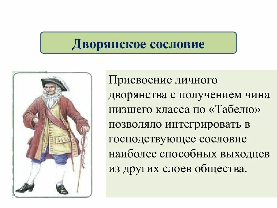 Выходцы из разных сословий. Выходцы из разных сословий