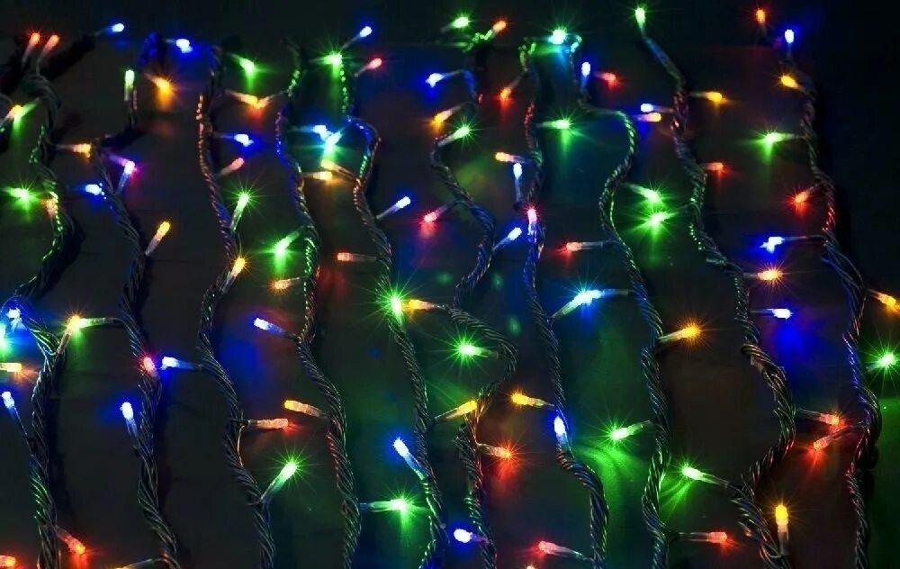 Гирлянда-бахрома 2х0,3м 100 ламп теплый белый. Гирлянда многоцветная. Новогодние огоньки. Мерцание гирлянды. Бахрома led 3м теплый-белый.