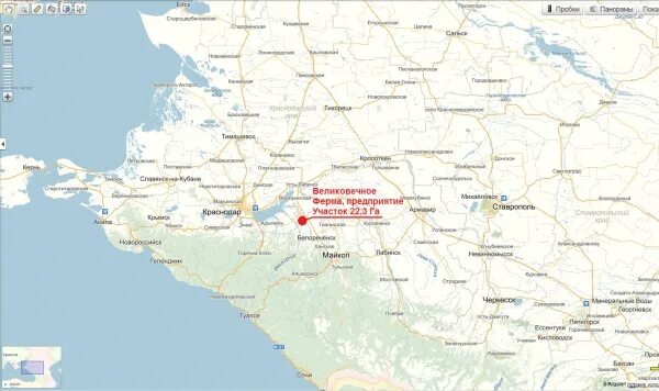 карта краснодарского края смоленская