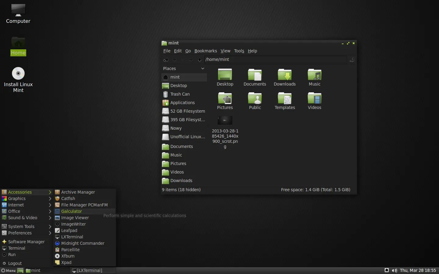 Разрешение linux mint. Lxde linux. linux mint lxde. линукс скриншоты. линукс минт с оболочкой lxde.