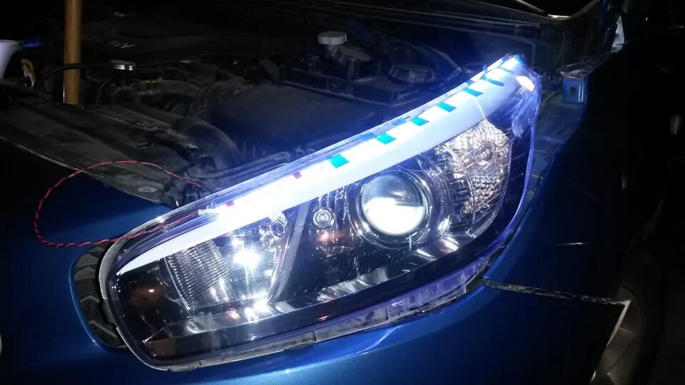 Led фары Kia Ceed JD. Фара Ceed 2013. Реснички ДХО В фары Киа СИД 2. Диодные реснички Kia Ceed JD. Фара сид 2