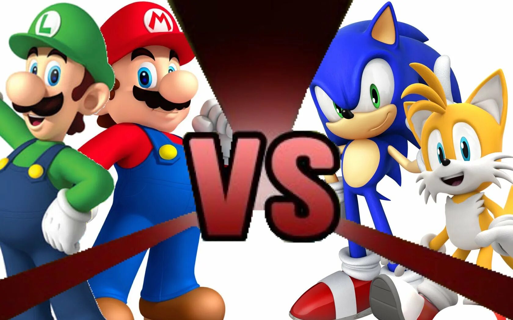 Марио vs Луиджи. Mario vs Luigi игра. Tails vs Luigi. Марио с Луиджи и Соник.