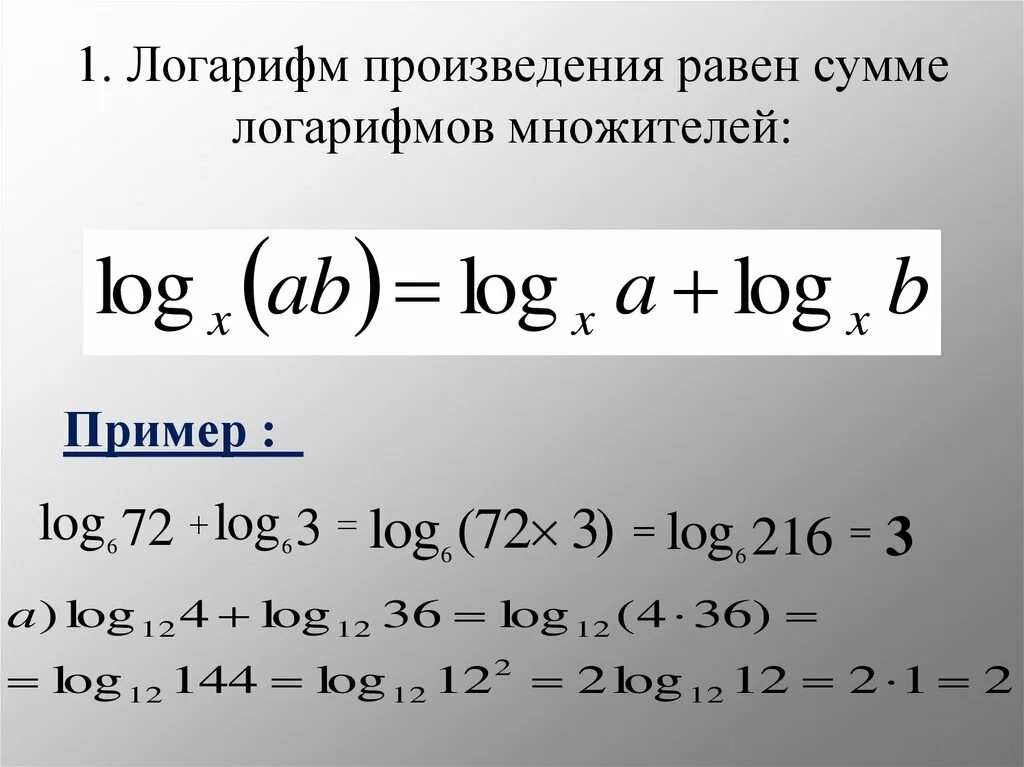 Логарифм с ответом 10. Логарифм суммы двух функций. Формулы для решения логарифмов. Математические формулы логарифмов. Основное свойство логарифма.