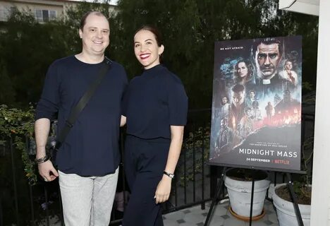 (LR) Mike Flanagan and Kate Siegel attend the "Midnight Mass&q...