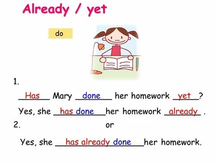 My sister has done her homework