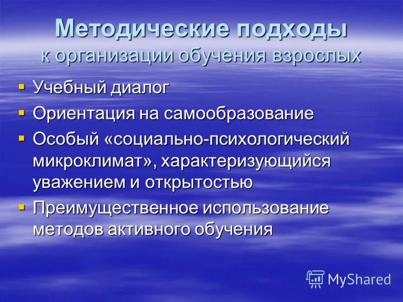 Организация учебного диалога