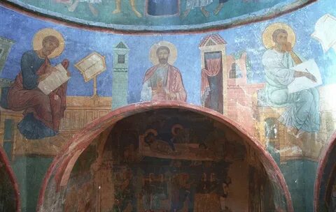 Фрески преображенского собора мирожского монастыря