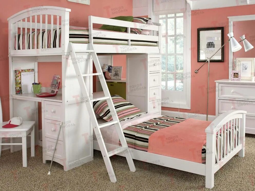 Двухуровневая кровать для детей. Двухъярусная кровать девушки. Подростковая двухэтажная кровать. Кровати для подростков девочек. Детские кровати для девочек.