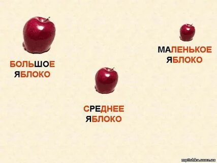 Большое среднее маленькое