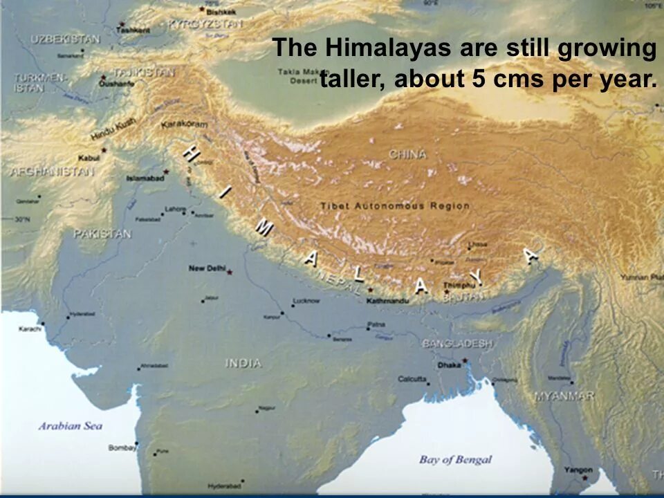 Показать на карте гималаи. Горы Гималаи на карте Евразии. Гималаи на карте Евразии.