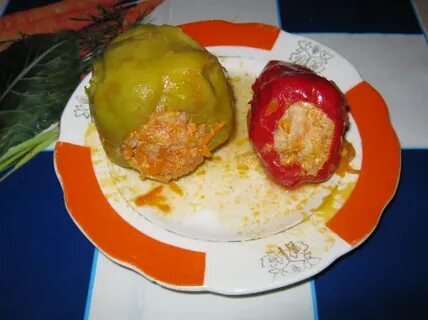 Сколько калорий перец фаршированный мясом и рисом