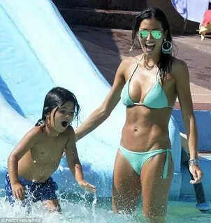 Flavio Briatore's bikini-clad wife Elisabetta at the water p