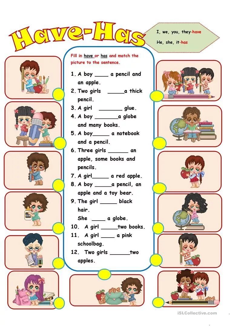 Английский глагол have упражнения. Worksheets грамматика. Глагол to have Worksheets. Have has упражнения Worksheets. Глагол to have упражнения.