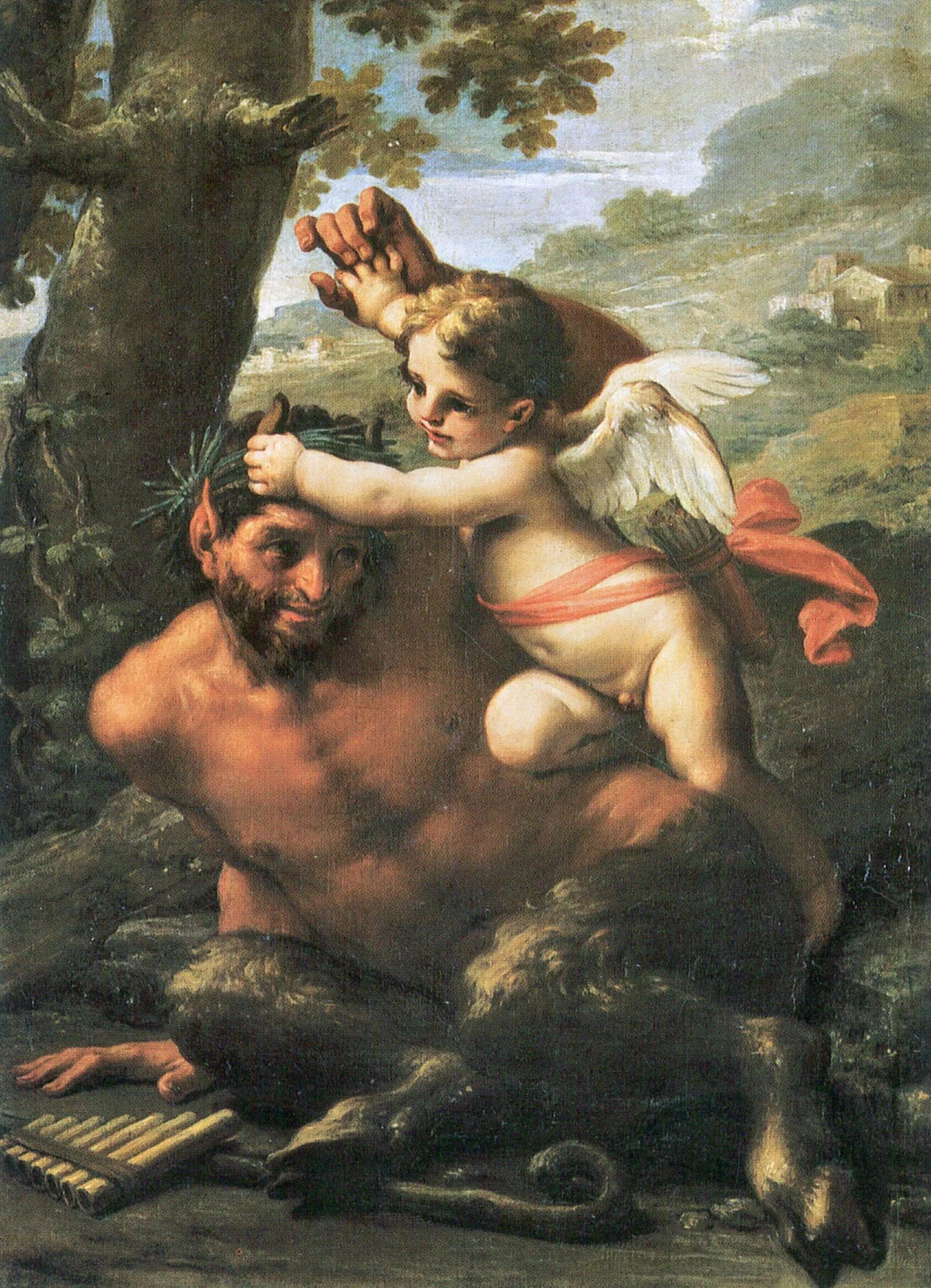 Пан это человек. Фавн Пан. Пан фавн картина. Греческий Бог Пан. Pietro da Cortona картины.