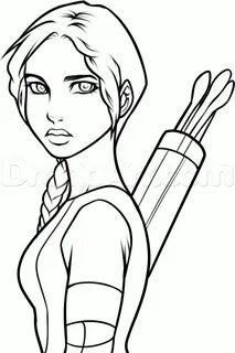 the hunger games katniss coloring pages