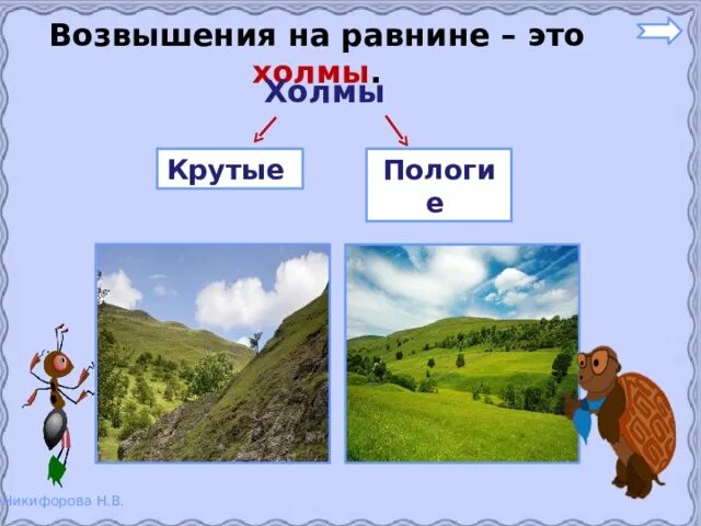 Возвышение на равнине это. Равнины это окружающий мир 2 класс. Пологий холм. Возвышение география.