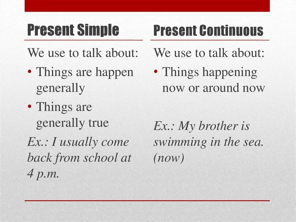 Talk в презент Симпл. Present simple vs present Continuous. Сравнение present simple и present Continuous. Talk в present Continuous. Talk в past