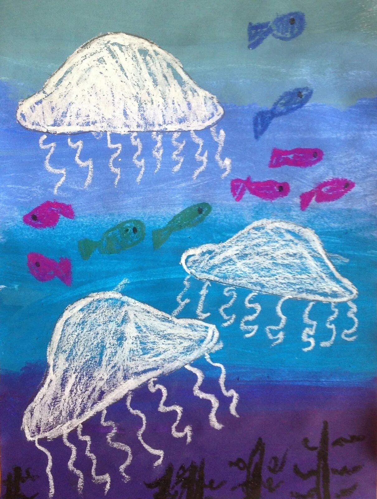 Рисование для дошкольников. Морские темы для рисования. Рисование на морскую тему в старшей группе. Аппликация на тему вода. Занятие в старшей группе на тему вода
