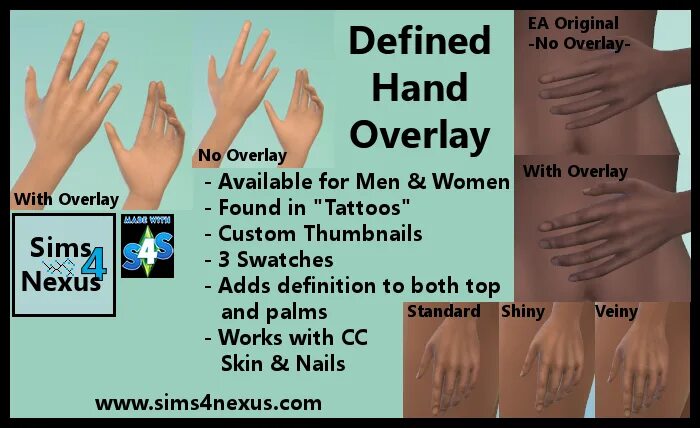 Overlay sim. Hand sims 4. sims 4 veins. hand veins sims 4. defined hand overlay sims 4.