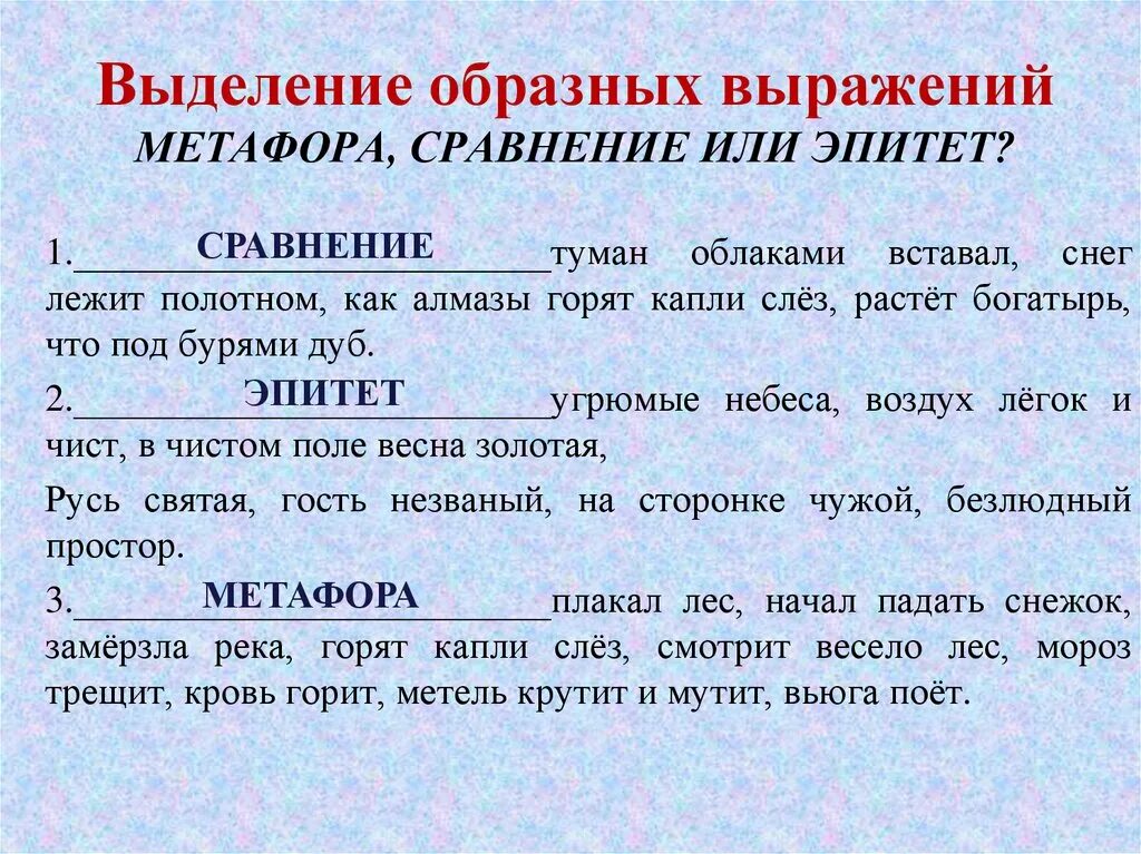 Сугроб словосочетание. Эпитеты в стихотворении встреча зимы. Сравнение в стихотворении встреча зимы Никитин. Сравнения в стихотворении Никитина встреча зимы. Эпитеты в стихотворении встреча зимы Никитин.