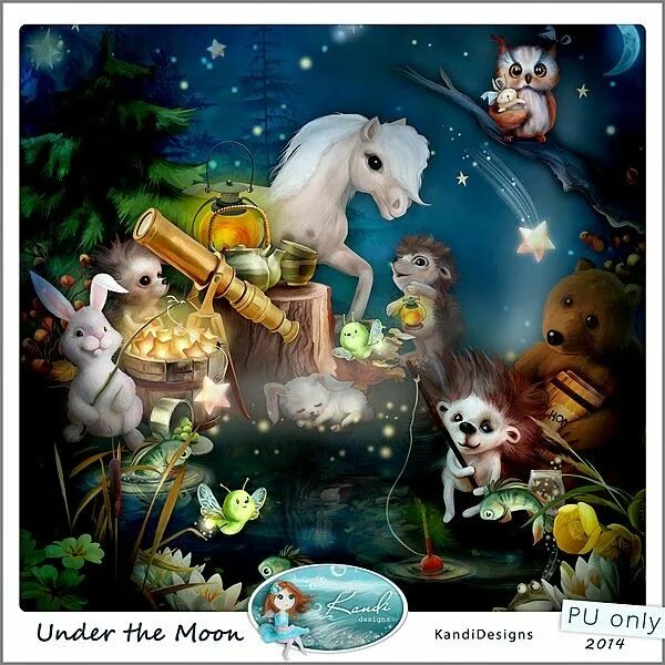 Under the Moon. Kandi Designs. Beneath the moon