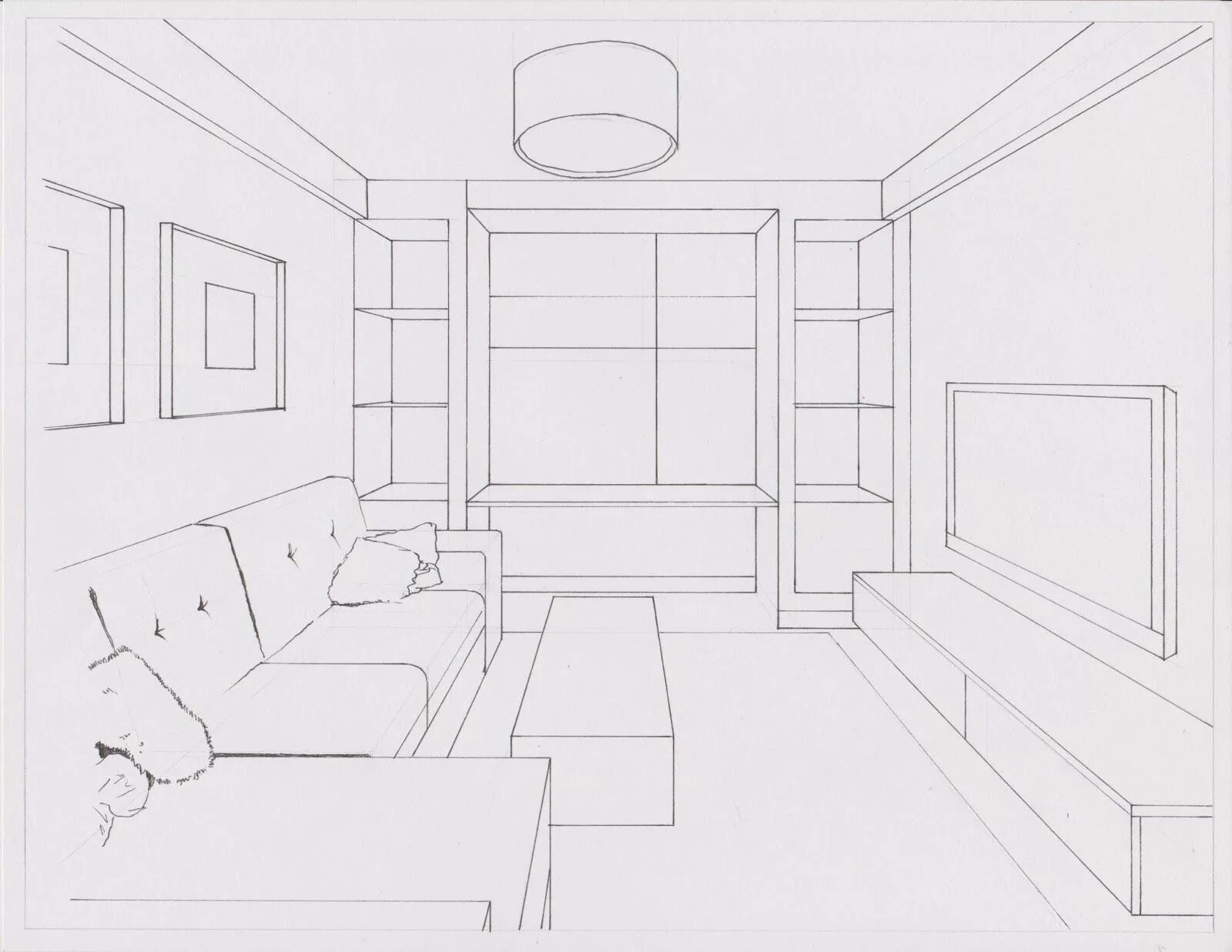 How To Draw A 3D Bed - Drawing Proportions Guide
