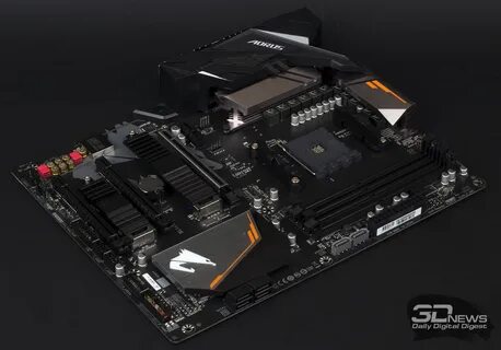 Плата материнская gigabyte b450 aorus elite v2