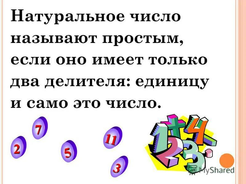 Число имеет делителя единицу. Число имеет делителя единицу