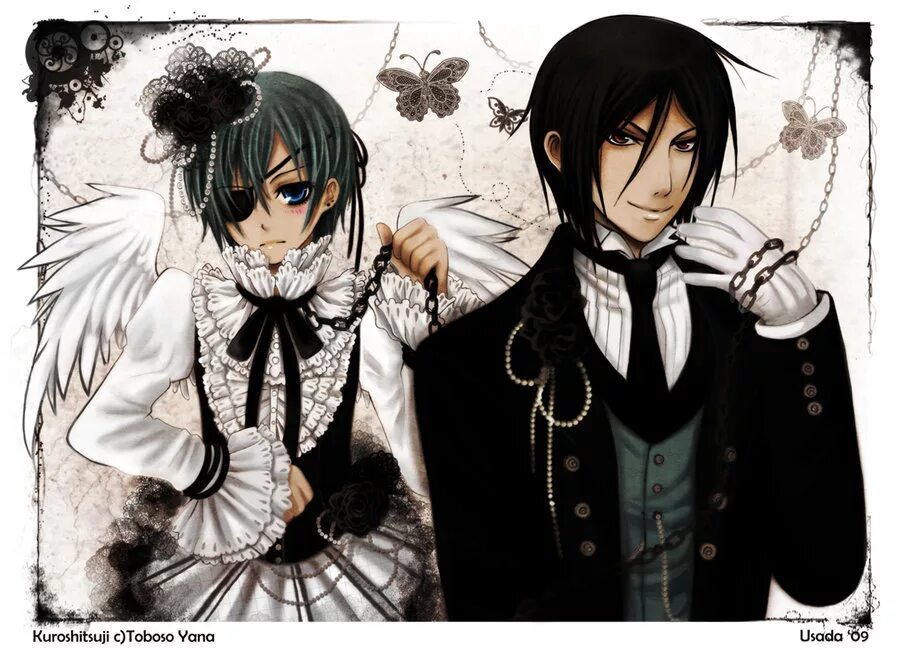 сиельтемный дворецкий новый год. тёмный дворецкий | black butler | kuroshitsuji. сиэль и себастьян. сиэль фантомхайв и себастьян. тёмный дворецкий себастьян и сиэль.