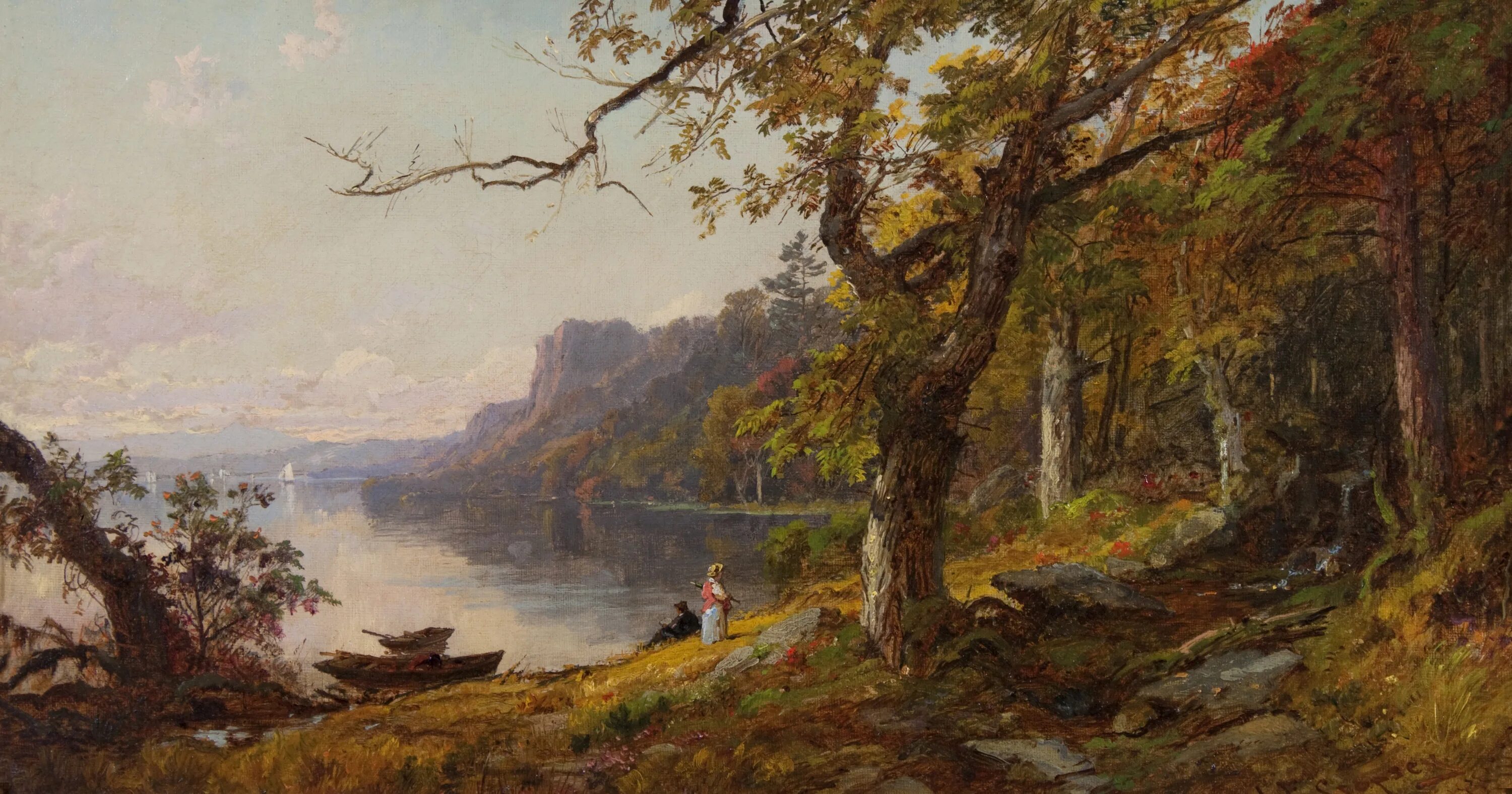 Мировая классика 19 века. Джаспер Фрэнсис Кропси autumn Landscape.