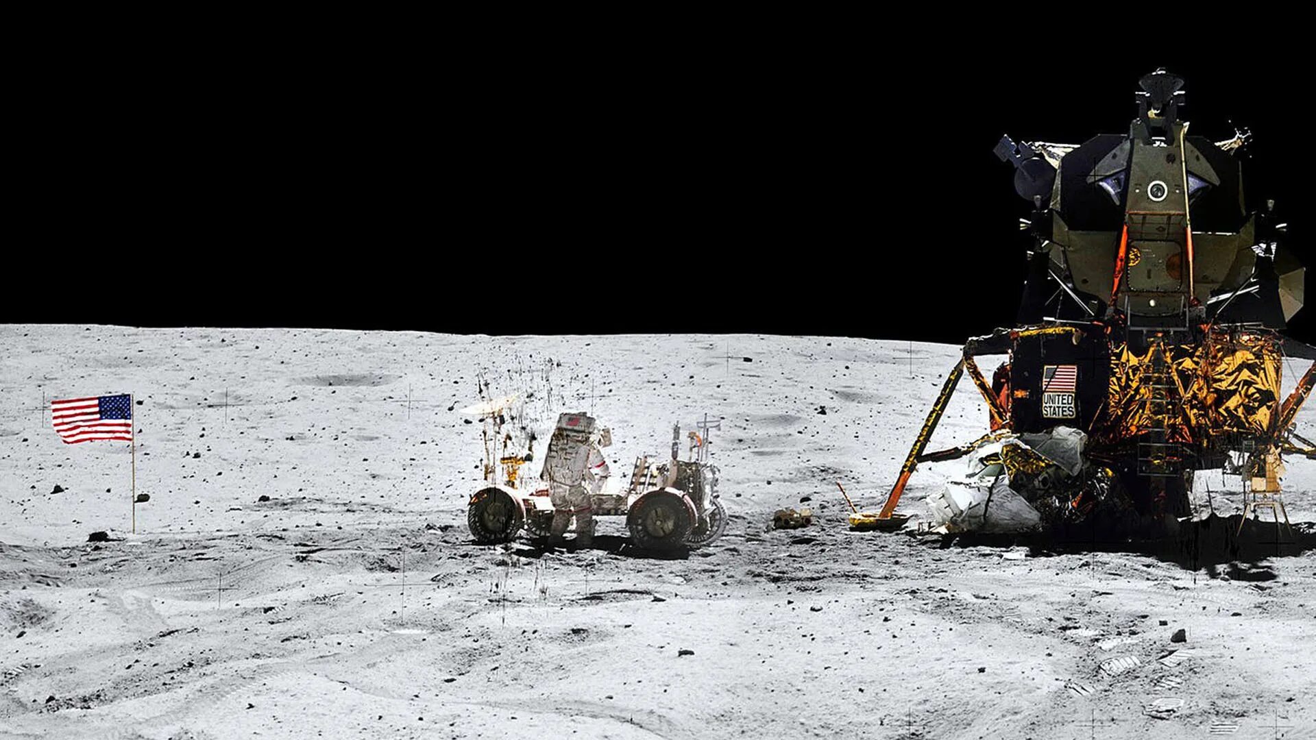 Пилотируемый полет на луну. Космический корабль Аполлон 11. Лунный модуль Аполлон 11. Спускаемый аппарат Аполлон 11. Лунный модуль корабля Аполлон 11 НАСА.