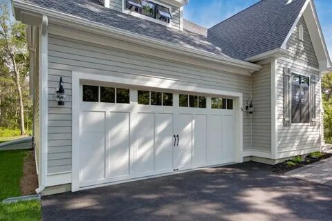 Modern garage door exterior