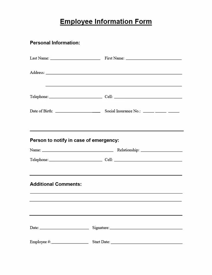 Personal information name address. Personal information form. employee information. анкета personal information. personal information template.
