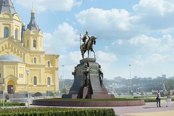 Памятник Александру Невскому в Нижнем Новгороде. Памятник князю Александру Невскому в Нижнем Новгороде. Где памятник александру невскому в нижнем новгороде