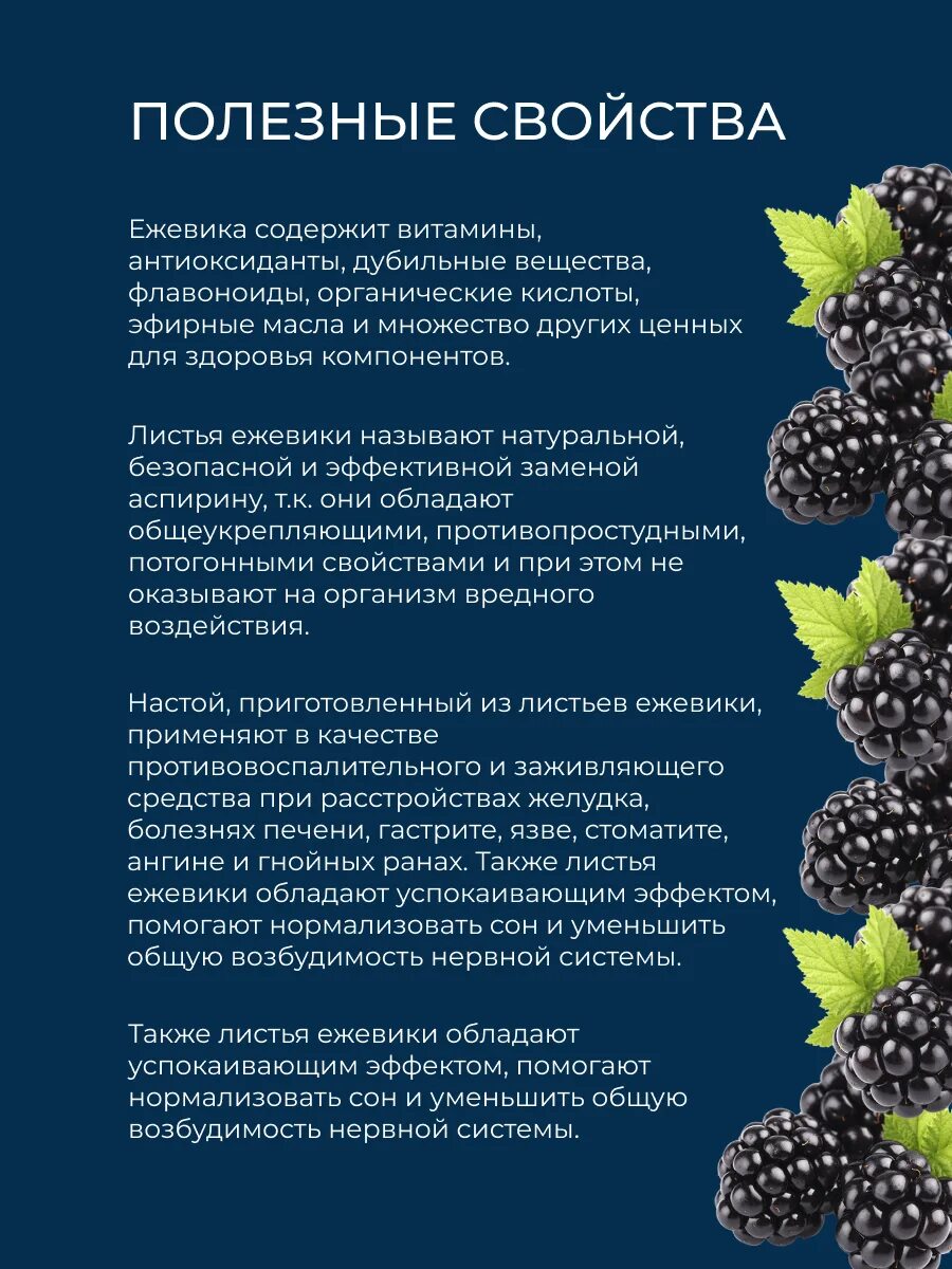 Листья ежевики полезные свойства