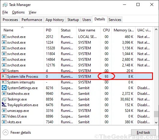 Exe. System idle process грузит процессор. Process explorer windows 10. Reports exe. Last activity.