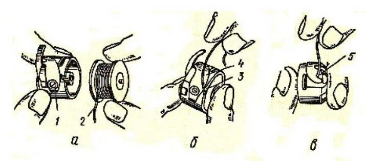 Как правильно вставить шпульку в машинку. Швейная машинка ПМЗ схема заправки шпульки. Заправка нитки в швейную машинку Чайка 142м. Швейная машинка Зингер регулировка натяжения нити. Заправка шпульки в челнок швейной машинки Чайка 142м.
