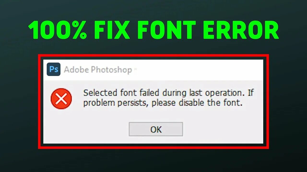 Failure during. Шрифт ошибки. Error font. If problem persist. Incorrect font selected.