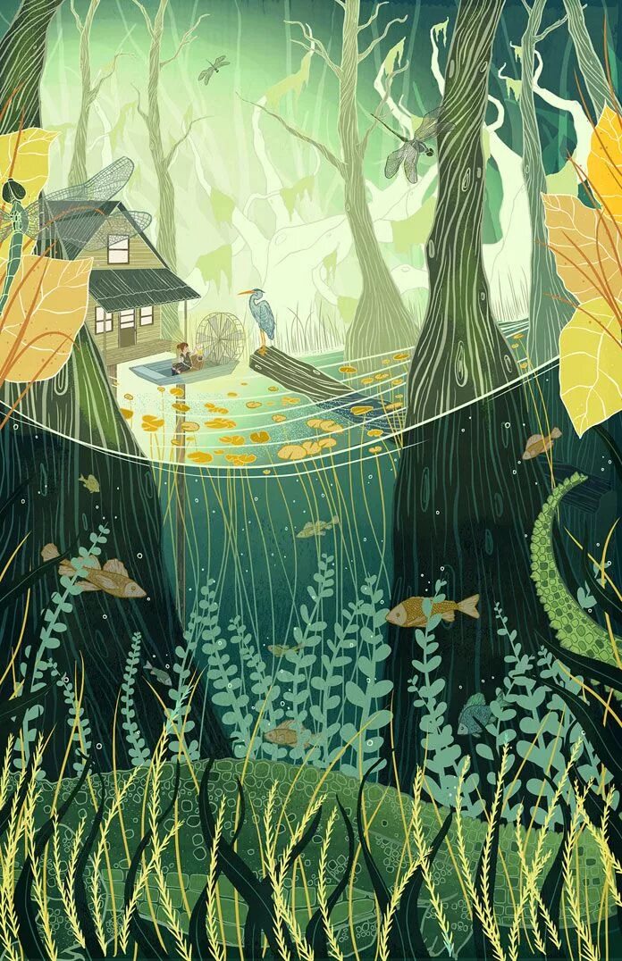 Иллюстратор изображения. Волшебный мир. Иллюстратор Kailey Whitman. Кэйли Уитмэн иллюстрации. Иллюстрации. Композиция лес.