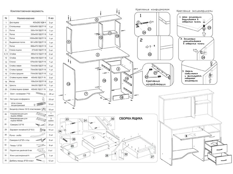 Компьютерный стол комфорт КС-4 сборка схема. Стол Юниор 1 схема. Сборка стола 4