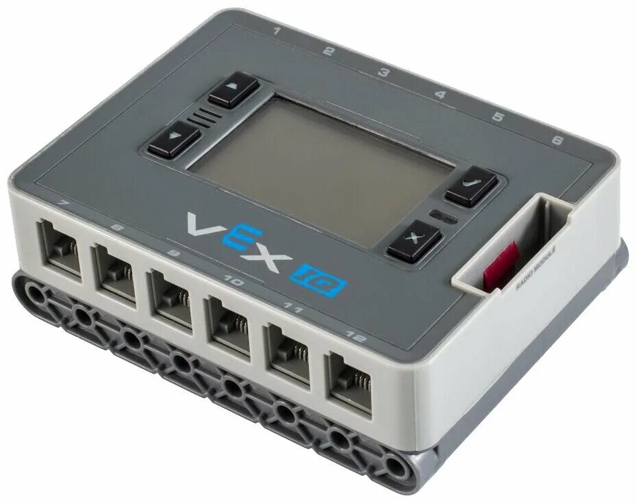 Контроллер управления роботом. Vex iq контроллер. набор робототехники vex iq. конструктор vex iq. датчики vex iq.
