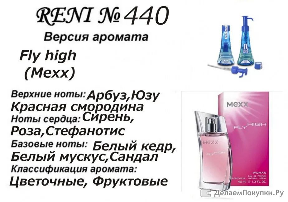 Мекс духи Рени 440. Духи Reni женские Mexx. Reni 440 аромат направления Fly High Mexx. Reni 440 аромат направления. Номера на разлив рени