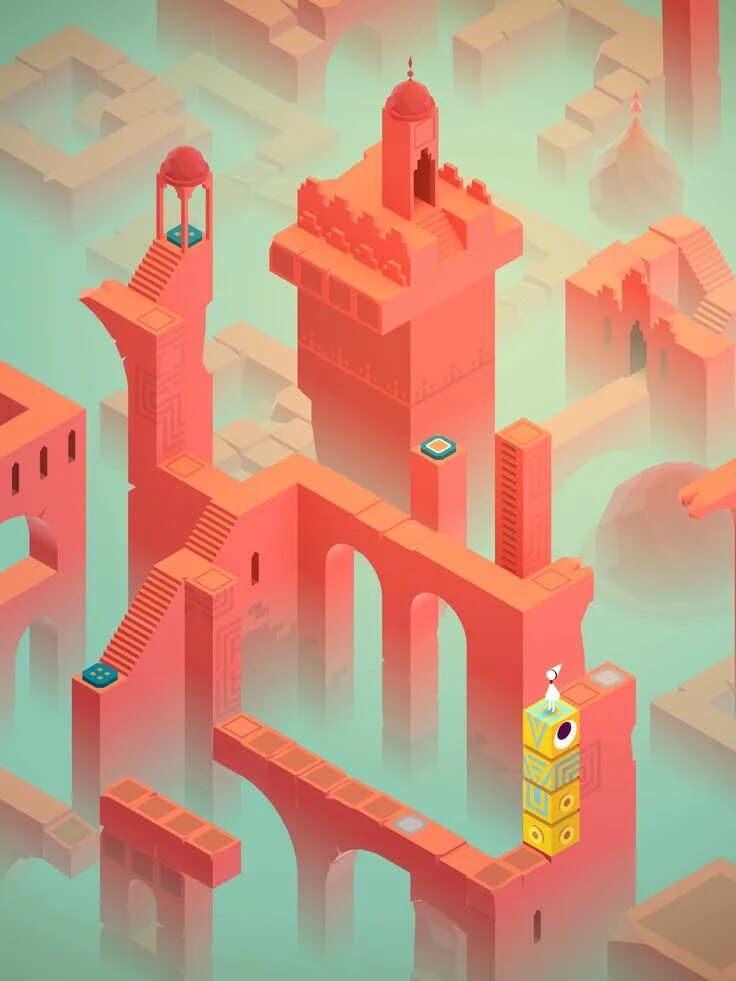 Monument valley 1 уровень. Monument valley (долина монументов) игра. Памятники в играх. Monument valley 3. Monument valley 2.