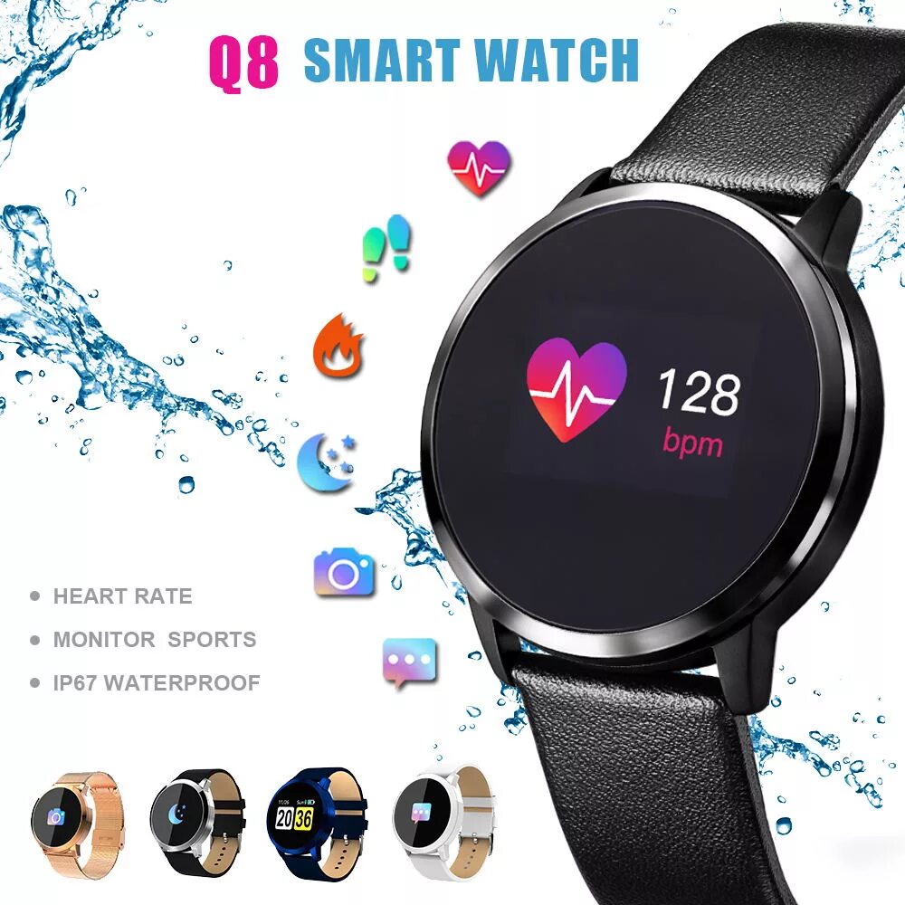 Смарт часы 8 mini. Waterproof Smart watch q8 Color. Женские смарт часы q8. Q8 смарт часы умный мода. Q8 САМАРТ.