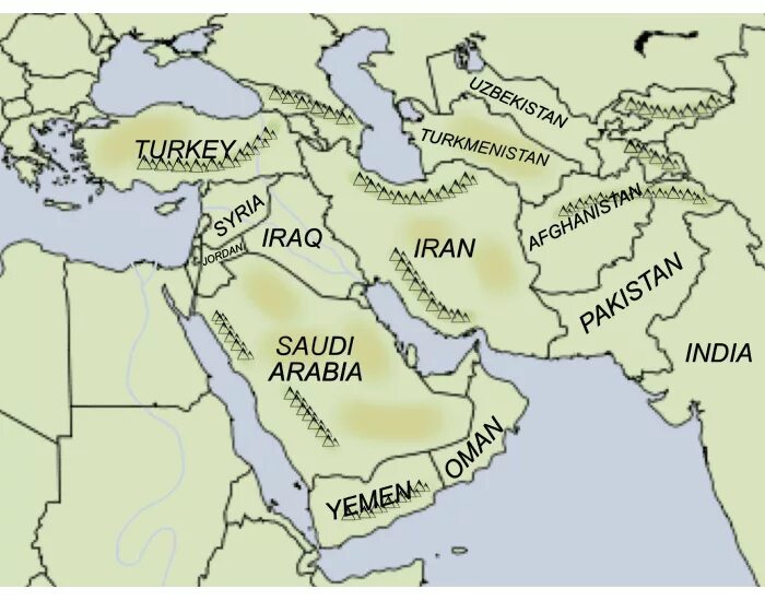 West Asia. West Asia Map. West Asia Map Wikipedia. Western asia